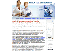 Tablet Screenshot of medical-transcription-online-training.com